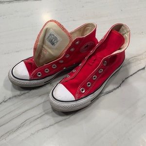 Red converse. Worn only a handful of times